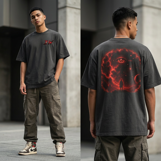 ZW I See You Oversized Techwear T-Shirt