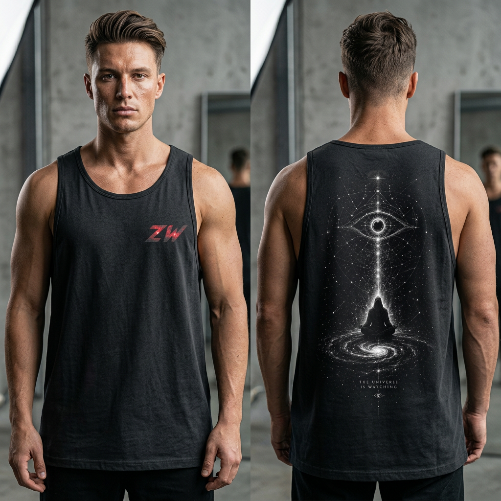 ZW The Universe Is Watching Techwear Tank Top