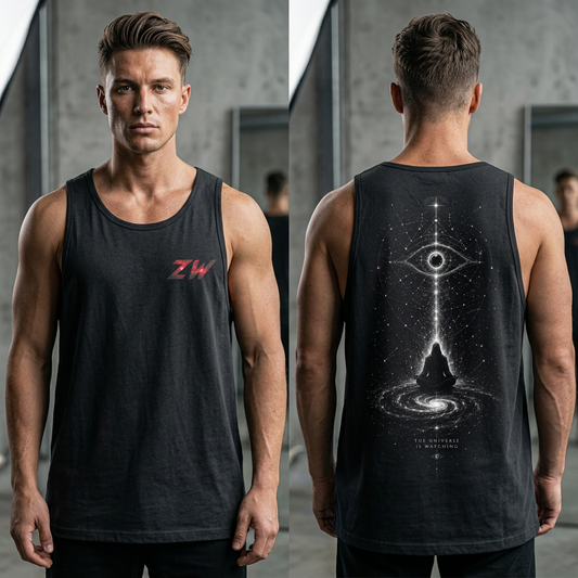 ZW The Universe Is Watching Techwear Tank Top
