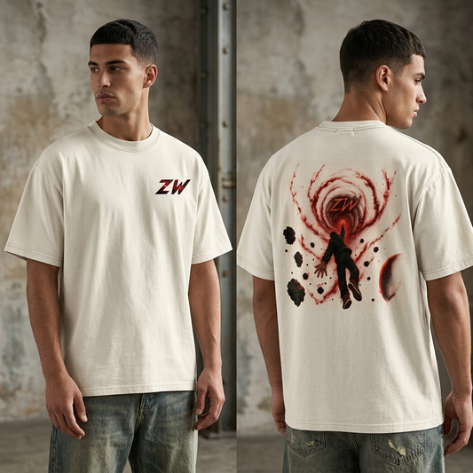 ZW Red Vortex Techwear T-Shirt