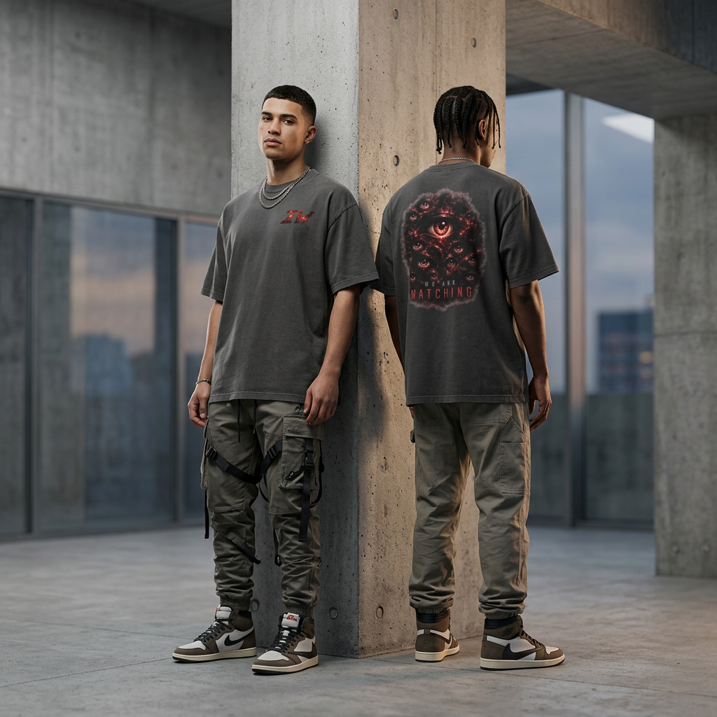 ZW We Are Watching Oversized Techwear T-Shirt